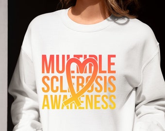Multiple Sclerosis Sweater, Multiple Sclerosis Shirt, Family Support Gifts, Cancer Survivor Sweater, Multiple Sclerosis Awareness,MS Sweater