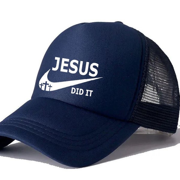 Jesus Did It Hat, Christian Hats, Inspirational Dad Hat, Jesus Christ Cap, Faith Cross Cap, Gift Hat For Christ, Gift Hat for Man Woman