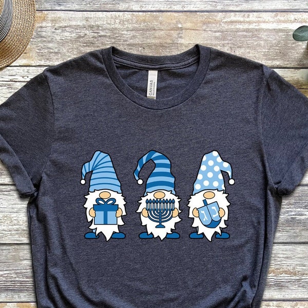 Hanukkah Gnomes Shirt, Hanukkah Shirt,Menorah Shirt, Chanukah Shirt, Happy Hanukkah Shirt, Jewish Shirt Merry Chrismukkah Shirt,Hanukkah Tee