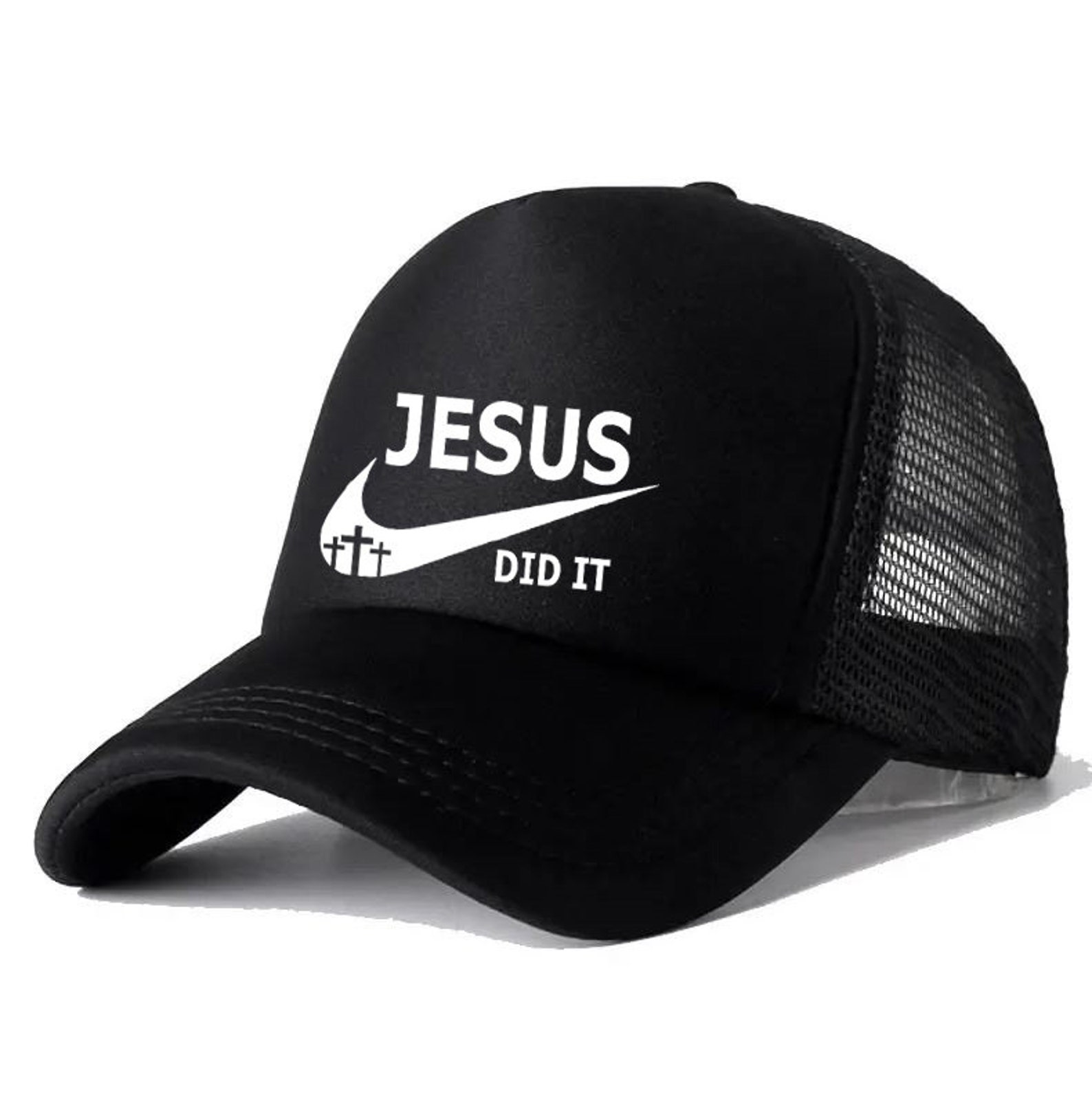 Jesus Did It Hat Christian Hats Inspirational Dad Hat Jesus Etsy