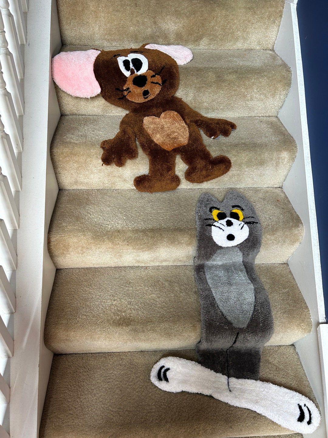 Tom and Jerry tom Rug Etsy