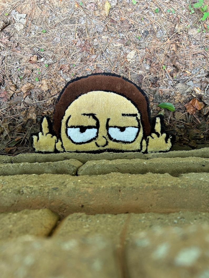 Rude Rug Rick & Morty “morty” Rug - Etsy