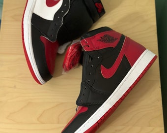 Repainted Jordan 1 Bred/Bred Toe