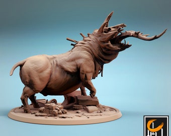 Corrupted Pig - 3D Miniature for Tabletop Gaming - Lord of the Print