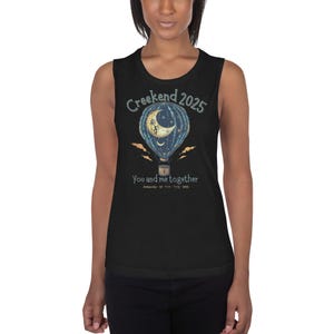 Creekend 2025 Frauen Muskeltank - Dave Matthaethes Band, Noblesville IN, Konzert Merchandise, Bella + Canvas 8803