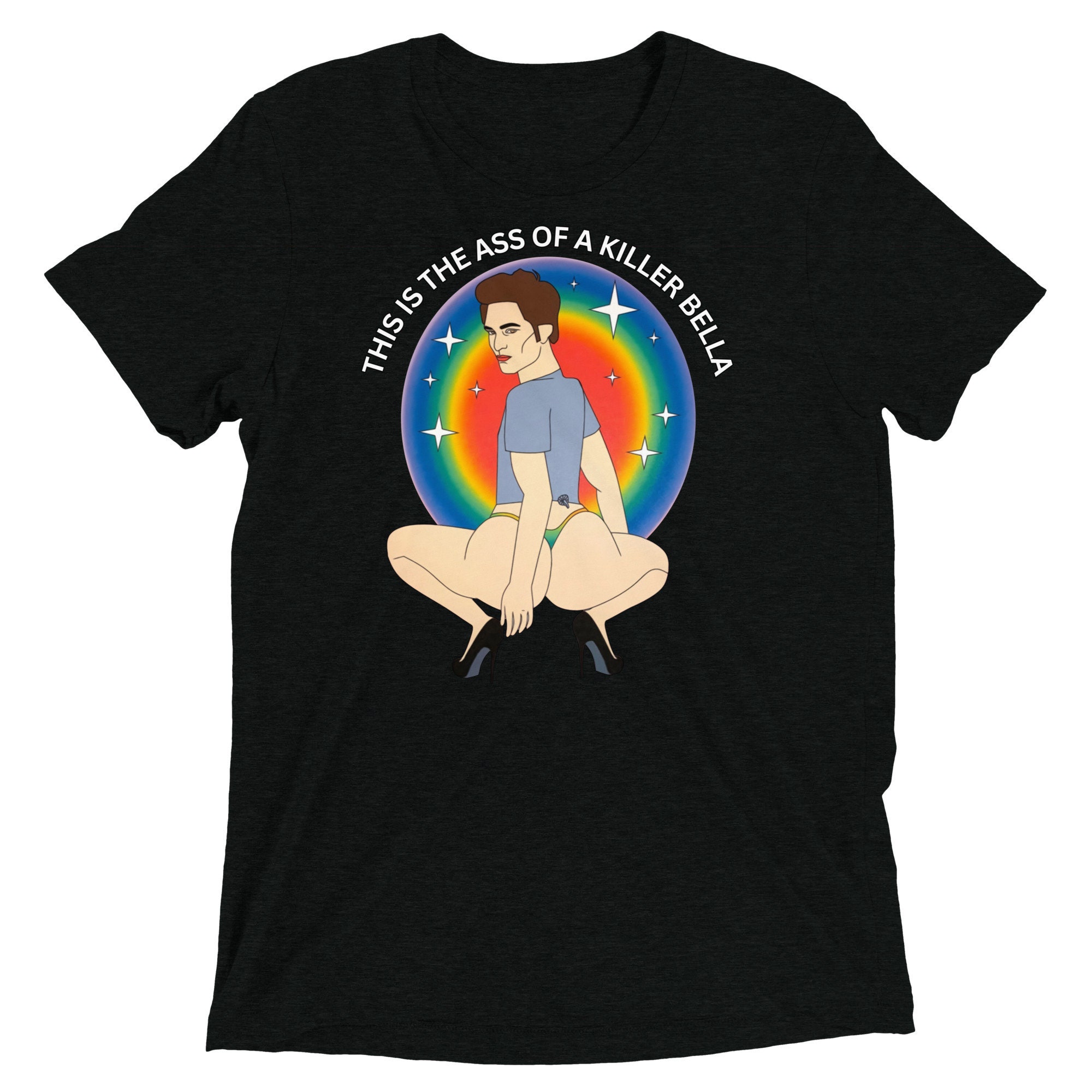 Twilight Parody Bella Canvas T-Shirt - This is the Ass of a Killer Bella - Funny Edward Cullen Design