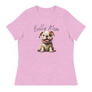 Bully Mom SuperSoft T-Shirt - Bulldog Puppy Design