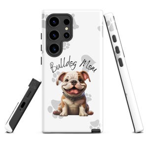 Bulldog Mom Tough Case for Samsung - Dual Layer Protection, Stylish & Durable