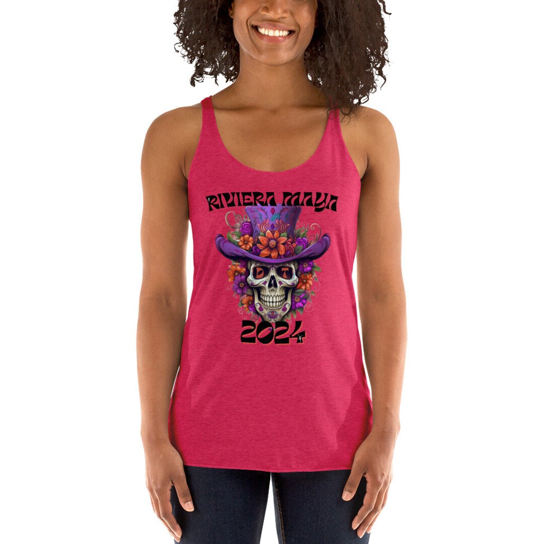 Dave & Tim Riviera Maya 2024 Women's Racerback Tank DMB Mexico, Super
