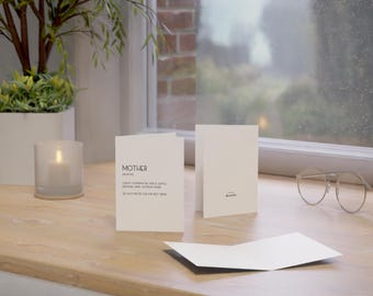 Mutter Karte, Mom Definition, lustige Karte, Geschenk für Mütter, Mutterschaft, Grußkarte
