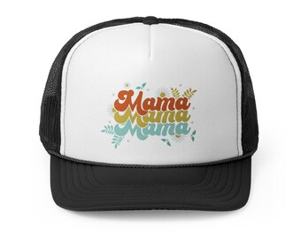 Mama Trucker Hat, Trucker Hat, Cap for Mom, Woman's Hat, Work Cap, Mama Gifts, New Mom Gift, Cute Trucker Hat, Gift for Her, Adjustable  Hat