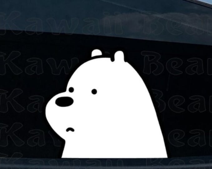 Ice Bear Coffee Decal | We Bare Bears | Tumbler Sticker | Car Decal ...