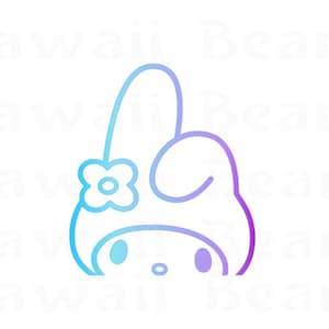My Melo Peeker Decal | Melody | Car Decal | Melody Sticker | Cartoon Character Car Sticker | Melody Decal | Car Window Decal | KawaiiBeam