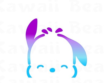 Pocha Dog Peeker Decal | Pocha Pocha Sticker | Car Decal | Pocha Dog Sticker | Cartoon Character Sticker | Car Window Decal | KawaiiBeam