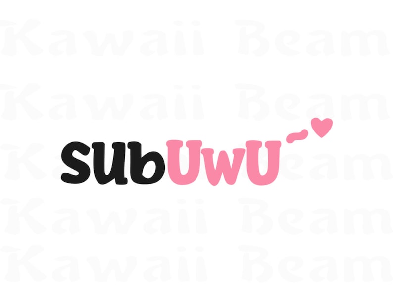 Subuwu With a Heart Car Decal | Car Window Decal | Car Decal | JDM ...