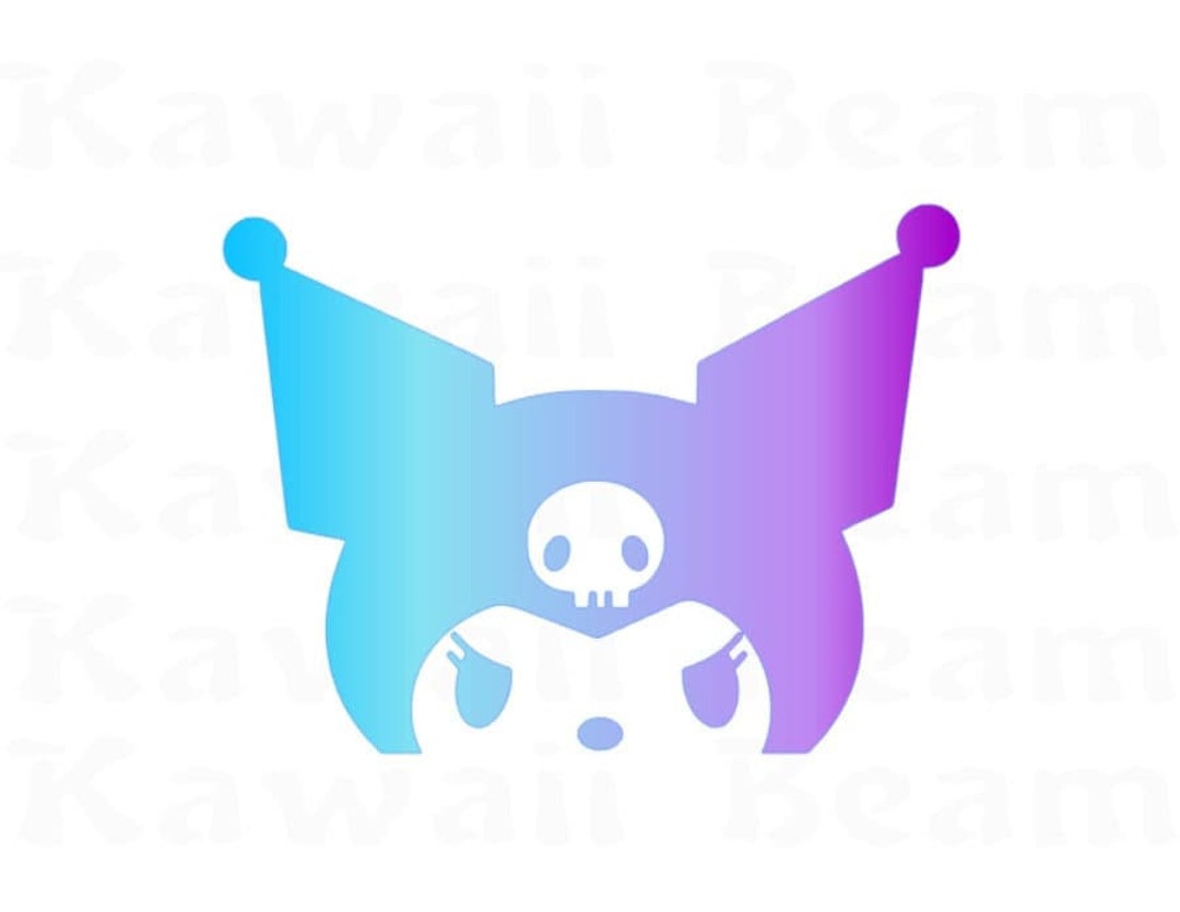 Kuromi Window Peeking Decal Sanrio Kuromi Sanrio Sticker Car Decal