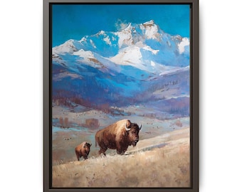 Buffalo Art Print– American West Art Decor