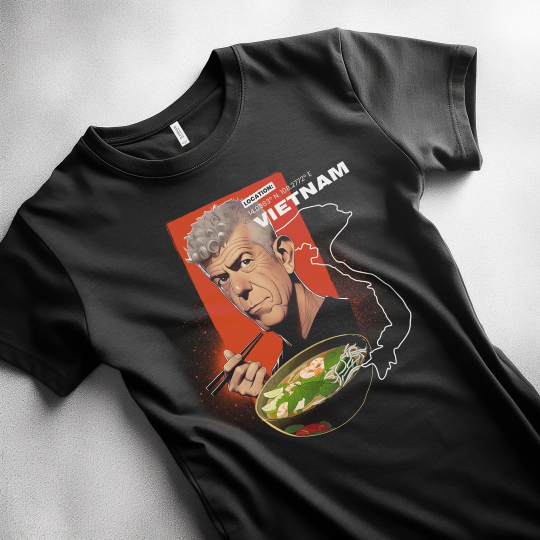 Vietnam Anime Anthony Bourdain Shirt Bowl of Pho Chef Series