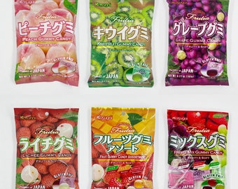 Gomitas japonesas Kasugai con jugo de fruta real 3,77 oz (107 g)