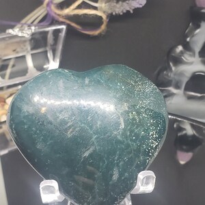 Moss Agate Heart