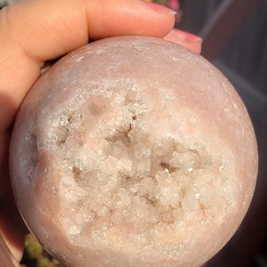 Brazilian Druzy Pink Amethyst Sphere