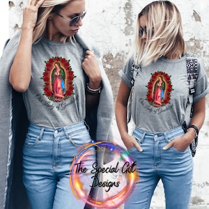 Sublimation Virgen de Guadalupe PNG Notre-Dame de Guadalupe Png Espagnol Vierge de Guadalupe Png Vierge Marie Png Sublimation