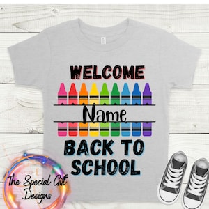 Welcome Back to School Crayons School Design Back to School PNG Crayons Design for T-shirt T-shirt for School Crayons PNG Welcome back