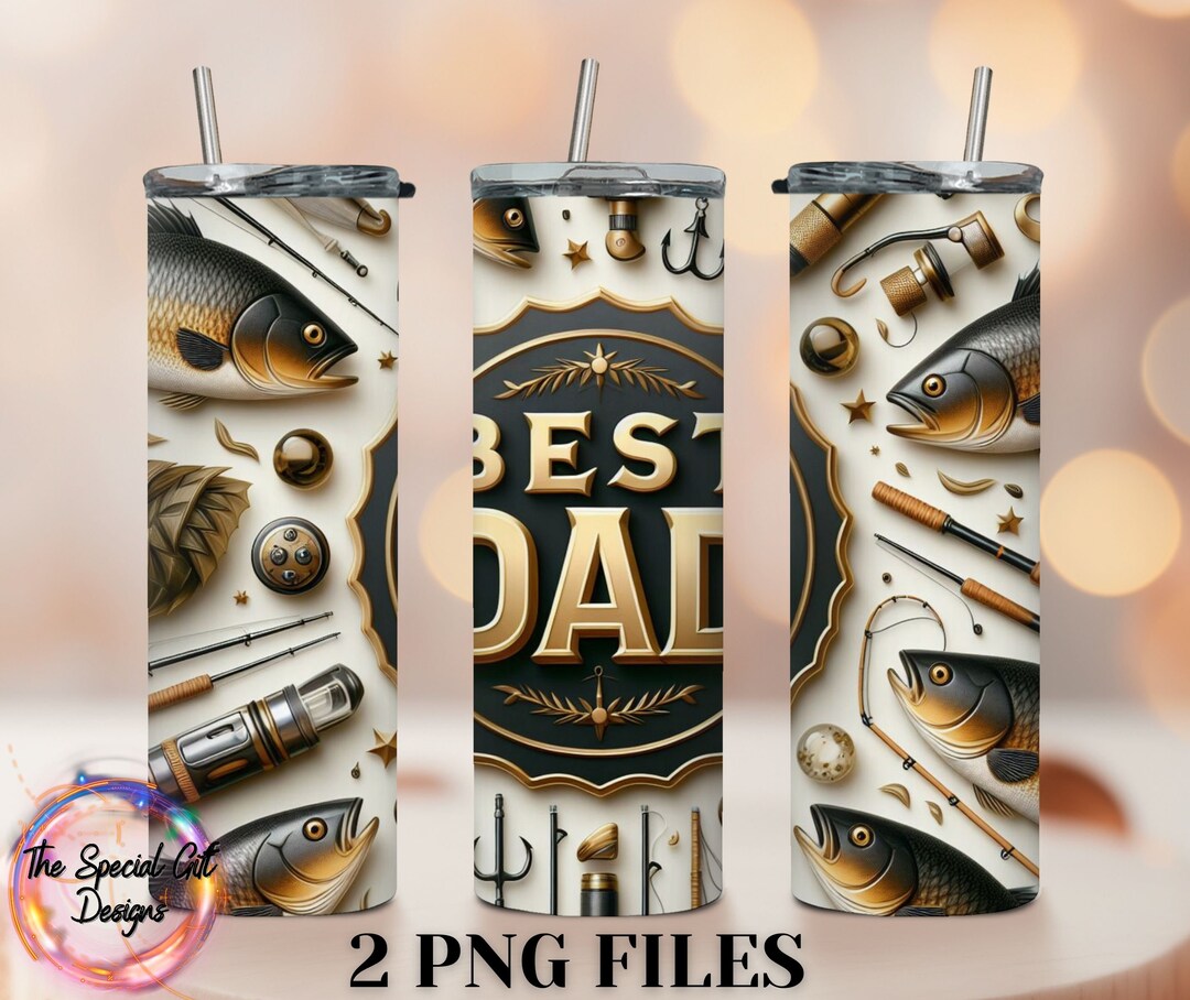 3D DAD Tumbler Wrap Png BEST Dad Tumbler Wrap 3D Fathers Day Tumbler ...