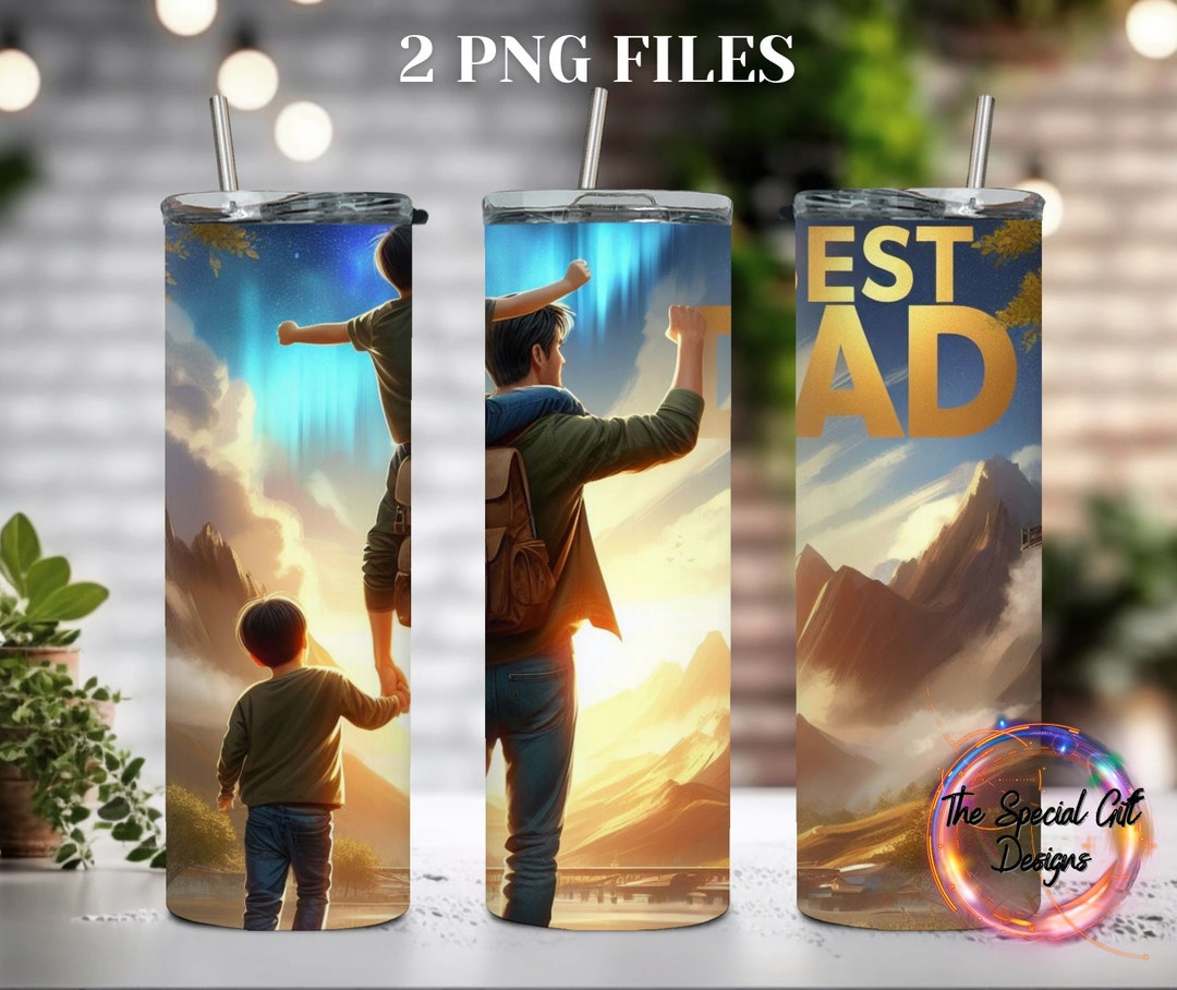 3D DAD Tumbler Wrap Png BEST Dad Tumbler Wrap 3D Fathers Day Tumbler ...