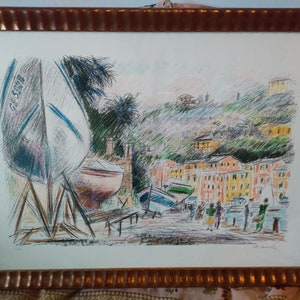 Michael Cascella. Authenticated lithograph. Art, Italian painter. Proof of a contemporary artwork, ideal for collectors.