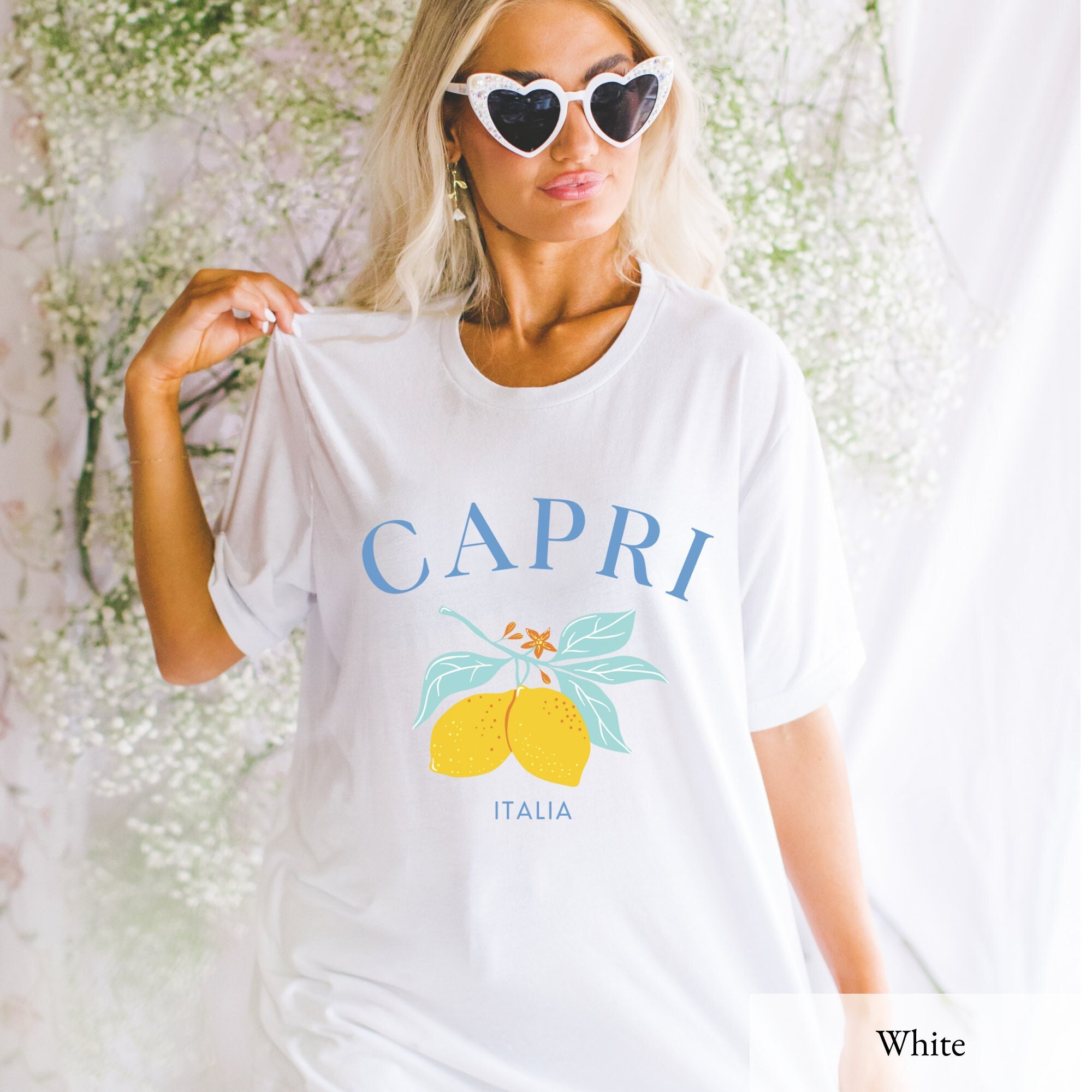 Costa de Amalfi Italia Sudadera Positano Crewneck Capri Sudadera