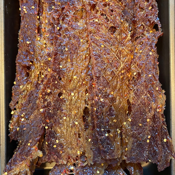 Sweet and spicy Beef jerky, Asian style