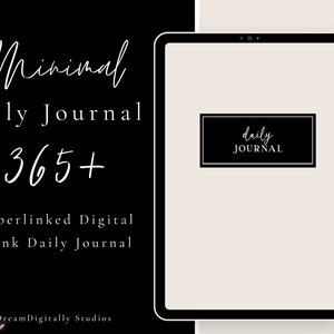 Minimal Blanko Journal: Verlinkter Undatierter Planer (Digitaler Download)