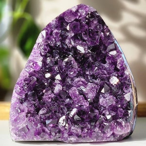 1.9 lb Amethyst Crystal, Crystal Decor, Amethyst Geode, Rocks and Minerals, Natural Amethyst, Amethyst Cluster, Crystal Gifts, Uruguay, Gems