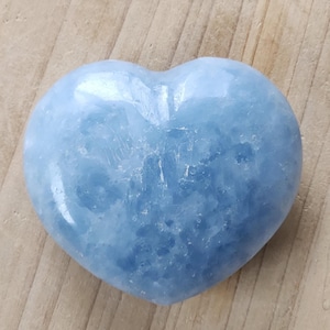 Blue Calcite Heart, Crystal Heart, Crystal Gift, Natural Calcite, Rocks and Minerals,  Gemstone Heart, Heart Gift, Crystal Store