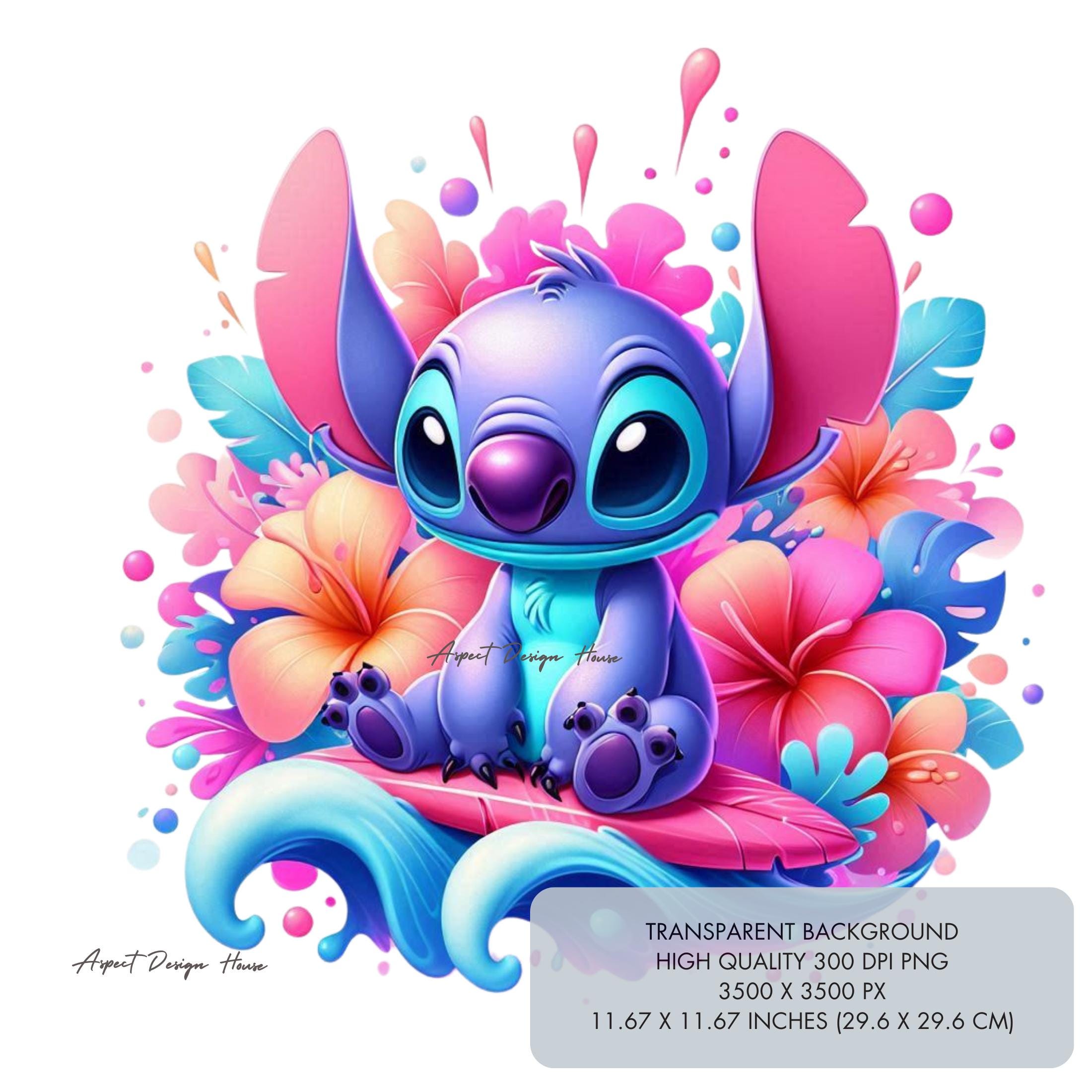 1 Cute Stitch PNG, Sublimation designs High quality 300 dpi, Wall art prints, clipart, shirt png design, Digital Instant Download