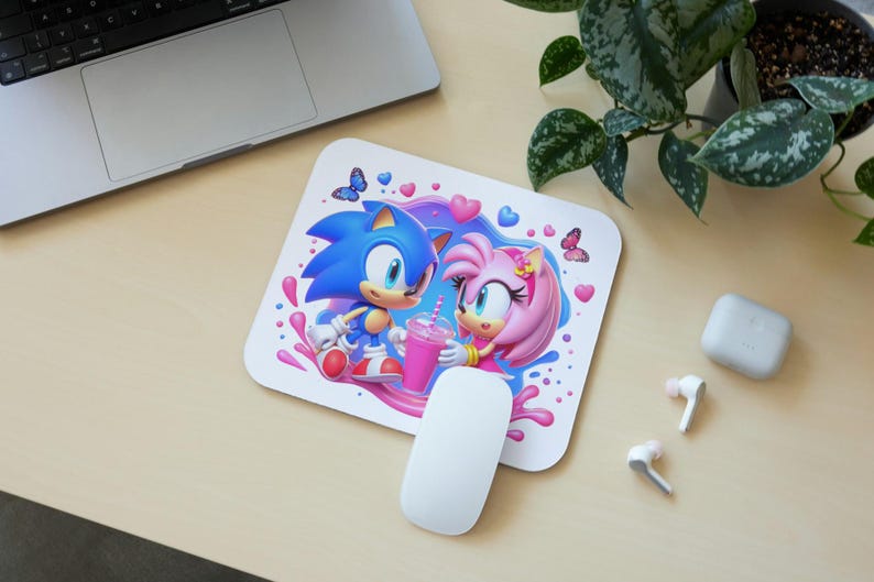 4 Sonic and Amy PNG Clipart, Sublimation Designs High Quality 300 Dpi ...