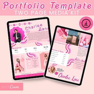 UGC-Portfolio, Social-Media-Kit, Social Media-Manager, Portfolio-Vorlage, Branding-Kit, Virtueller Assistent, Preisleitfaden, Blogger Media Kit