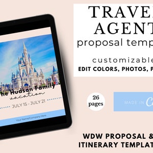Travel Agent Proposal Template, Travel Agent Itinerary Template, Travel Agent Template, Travel Itinerary Template, Vacation Planner, Travel