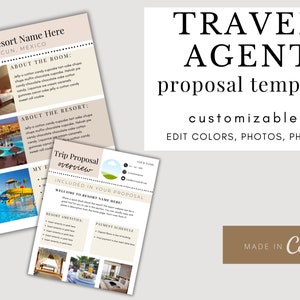 Travel Agent Proposal Template, Travel Packing List, Travel Itinerary Template, Packing Checklist, Travel Template, Vacation Planner, Travel