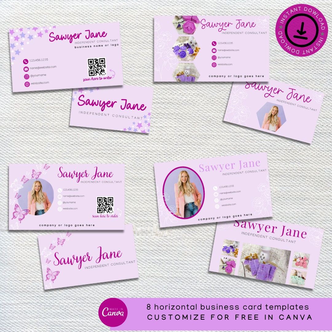 Business Card Template, Editable Pink Business Cards, Printable DIY Business  Cards, Monat Business Cards, Feminine Business Card. DTP-025 