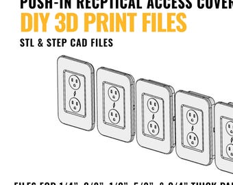 Toegangspaneel met push-in-aansluiting - 3D-afdrukbestand (STL)