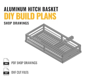 Zelfbouwplannen aluminium aan trekhaak gemonteerde bagagemand – pdf-shoptekeningen