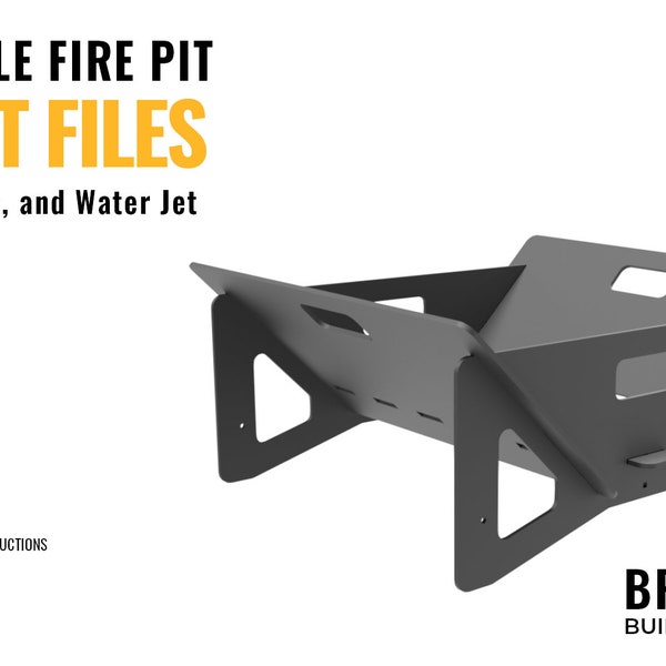 Premium Collapsible Fire Pit DXF Files with Detailed Assembly Instructions - Perfect for DIY Enthusiasts!