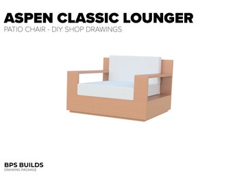 DIY Patio Chair Build Plans - Aspen Classic Lounge Chair