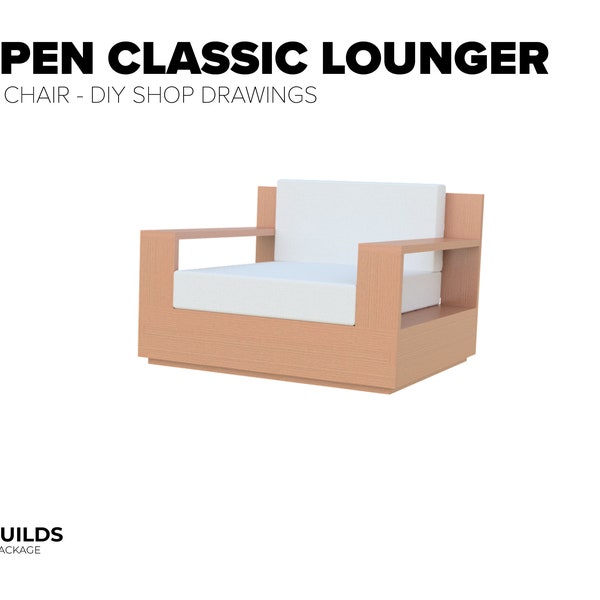 DIY Patio Chair Build Plans - Aspen Classic Lounge Chair
