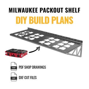 DIY Milwaukee Packout Shelf - Build Plans & DXF Files