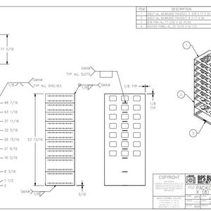 46u Rack Drawing Welded Milwaukee Packout Rack Plans - PDF Drawings & DXF Cut Files ...
