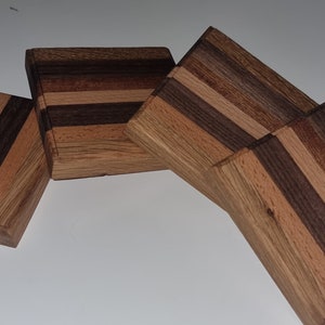 Coasters, solid wood ,oak walnut & sapele.