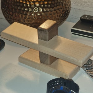 Walnut & maple watch/bracelet stand.